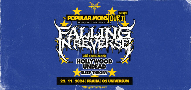 Falling In Reverse se poprvé představí fanouškům v České republice! Společně s Hollywood Undead  & Sleep Theory vystoupí již 22. listopadu v pražském O2 universu.